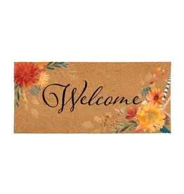 Evergreen Enterprises High Country Pheasant Flocked Coir Sassafras Switch Mat, "Welcome"