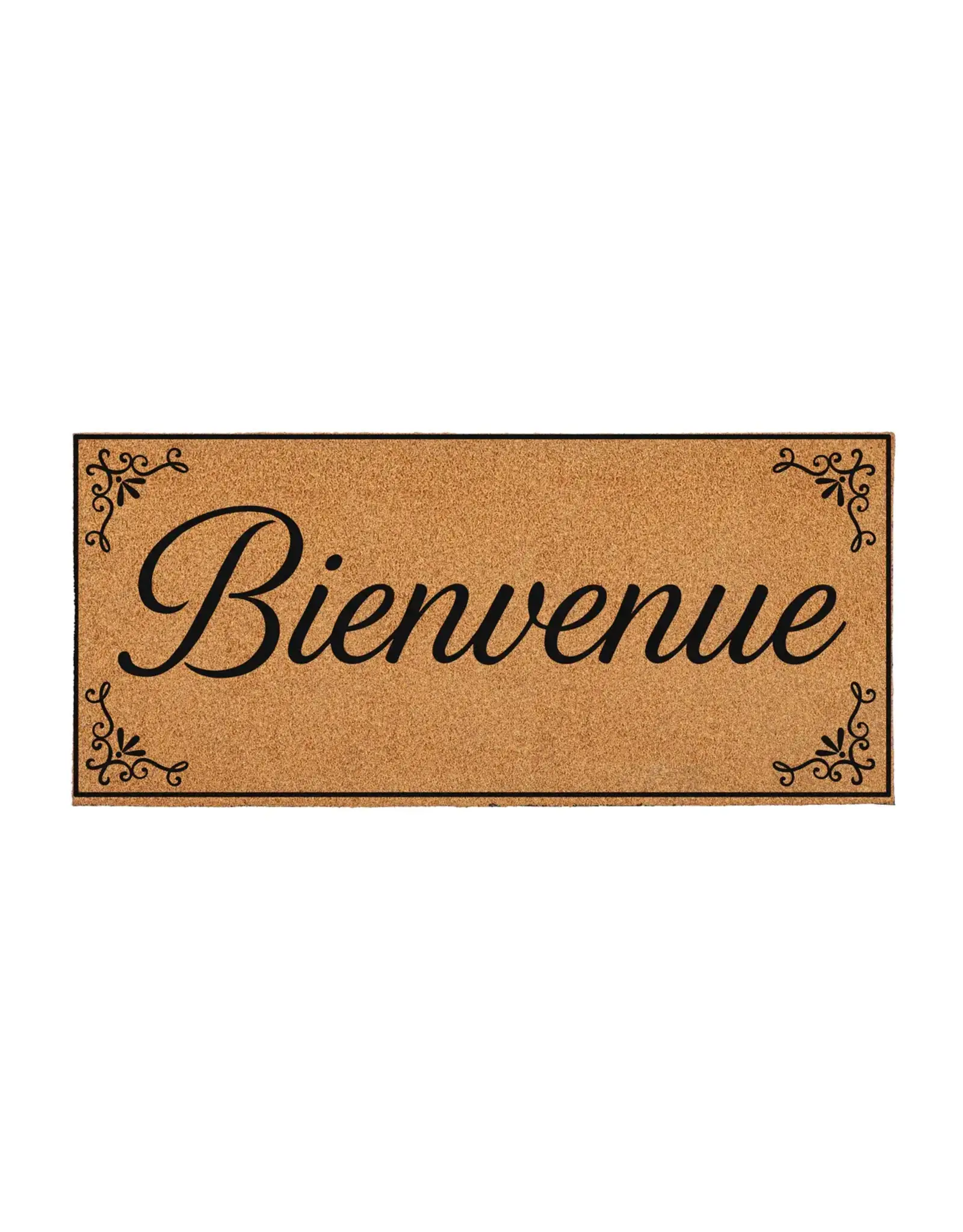Evergreen Enterprises Bienvenue Flocked Coir Sassafras Switch Mat