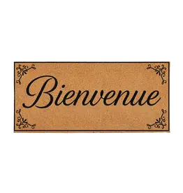Evergreen Enterprises Bienvenue Flocked Coir Sassafras Switch Mat