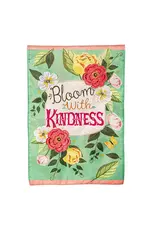 Evergreen Enterprises Bloom with Kindness Applique Garden Flag
