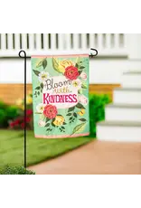 Evergreen Enterprises Bloom with Kindness Applique Garden Flag