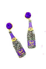 Cora's Den Mardi Gras Bottle Earrings
