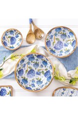 Evergreen Enterprises VivaStyle Bowl, Wood Bowl Set, Hydrangea, Set of 3