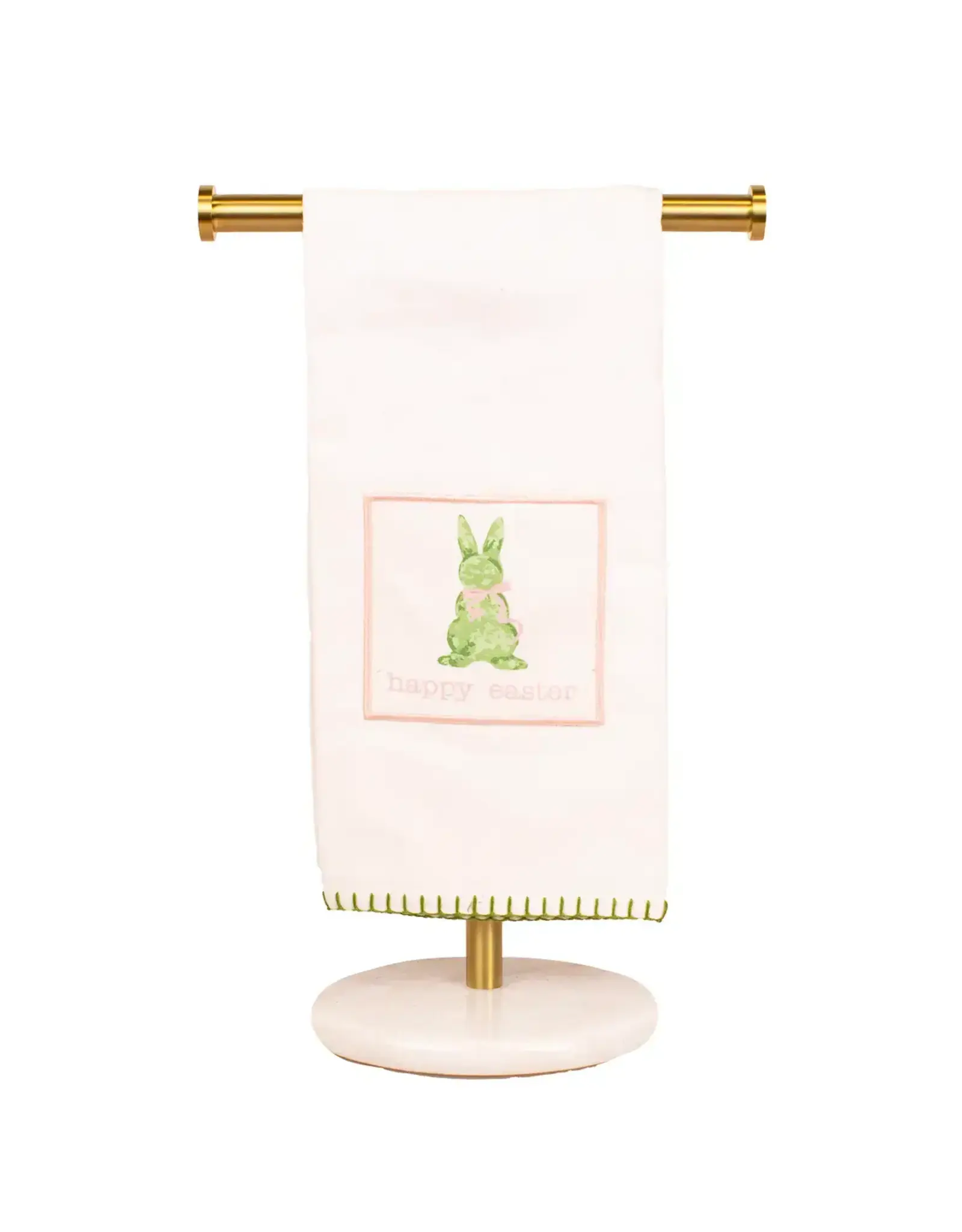 The Royal Standard Kiara Boxwood Bunny Hand Towels Set of 2