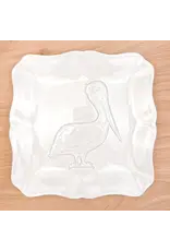 The Royal Standard Pelican Embossed Square Platter