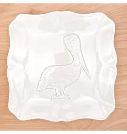 The Royal Standard Pelican Embossed Square Platter
