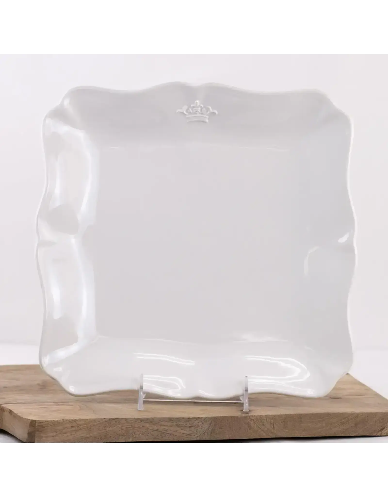 The Royal Standard Crown Embossed Square Platter