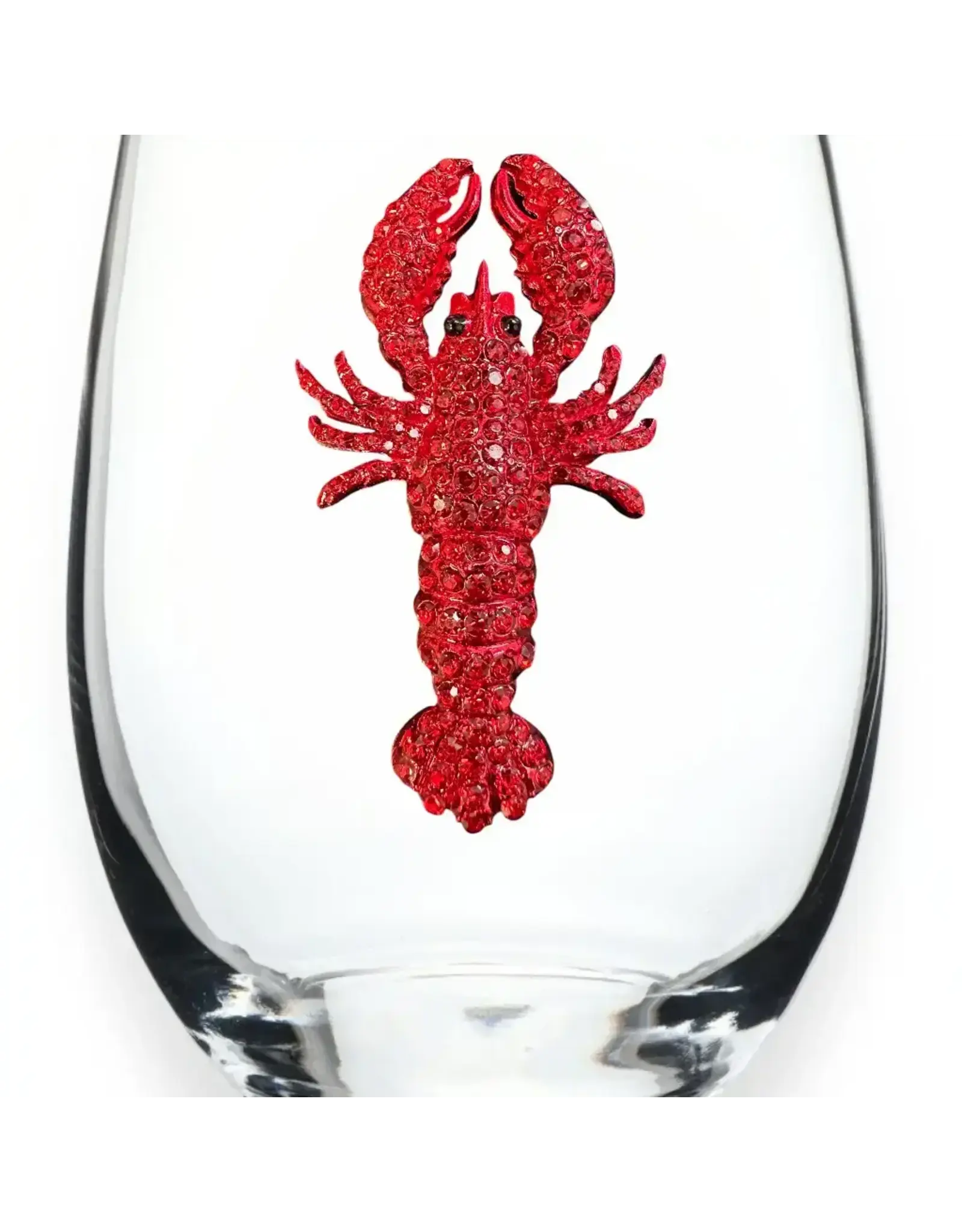 The Queen's Jewels Crawfish Stemless Wine Glass