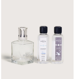Maison Berger Essential Square Lampe Gift Set with Air Pur So Neutral + Ocean Breeze