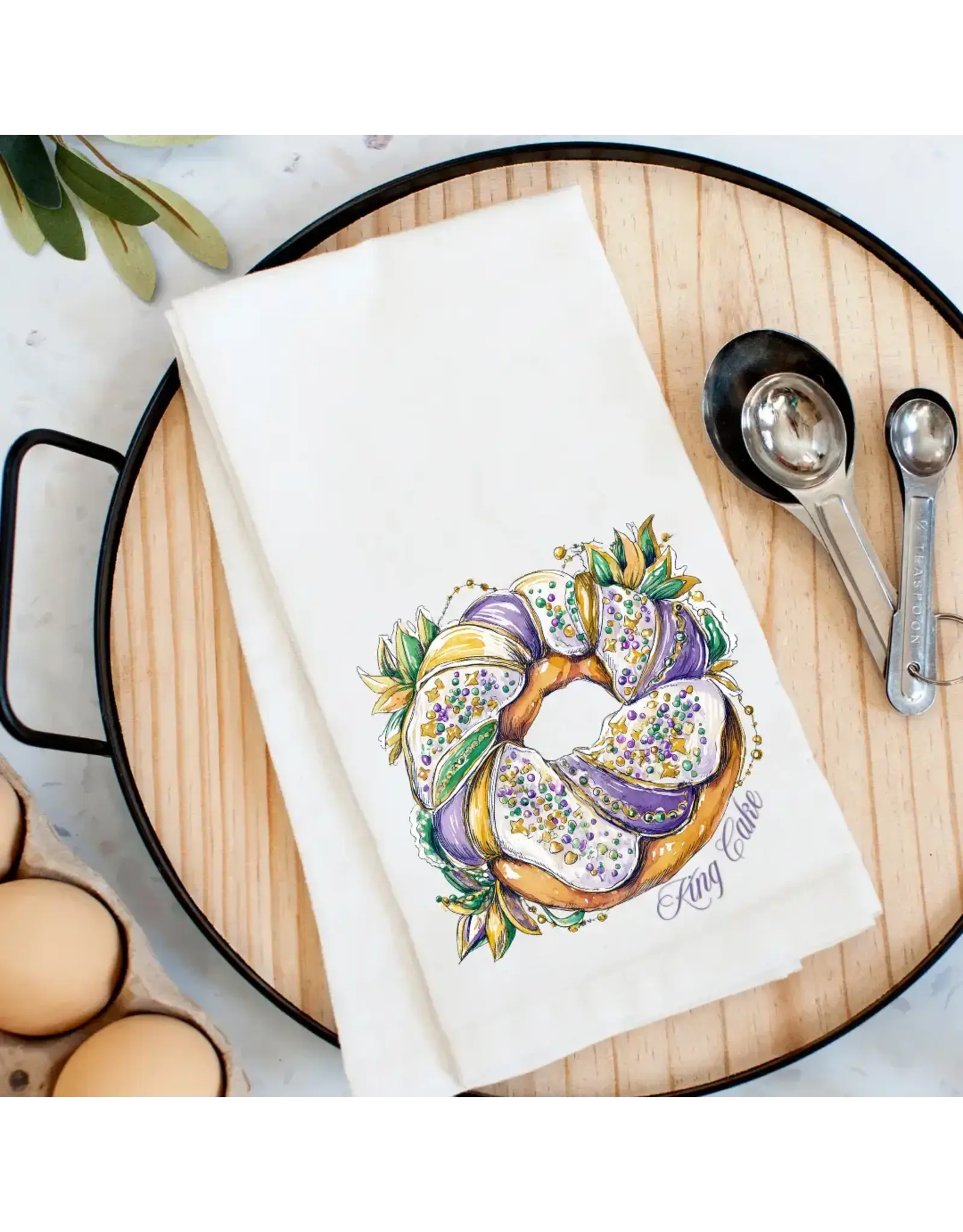 Pelican Provision Co King Cake Kitchen Towel