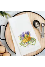 Pelican Provision Co Rooted in Louisiana Iris Crown Kitchen Towel