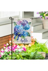 Evergreen Enterprises Hydrangea Bouquet Burlap Garden Flag