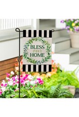 Evergreen Enterprises Bless Our Home Burlap Garden Flag