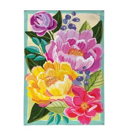 Evergreen Enterprises Floral Burst Burlap Garden Flag