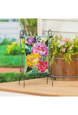 Evergreen Enterprises Floral Burst Burlap Garden Flag