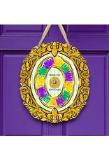 Art By Allie Press for King Cake Door Hanger