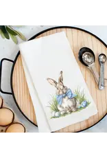 Pelican Provision Co Blue Bow Bunny Kitchen Towel