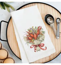 Pelican Provision Co Crawfish Bouquet Kitchen Towel
