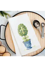 Pelican Provision Co Fleur De Lis Topiary Kitchen Towel