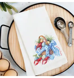 Pelican Provision Co Louisiana Easter Basket Kitchen Towel