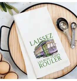 Pelican Provision Co Streetcar Laissez Les Bon Temps Kitchen Towel