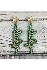 SongLily/Faire Marble Lucky Earrings