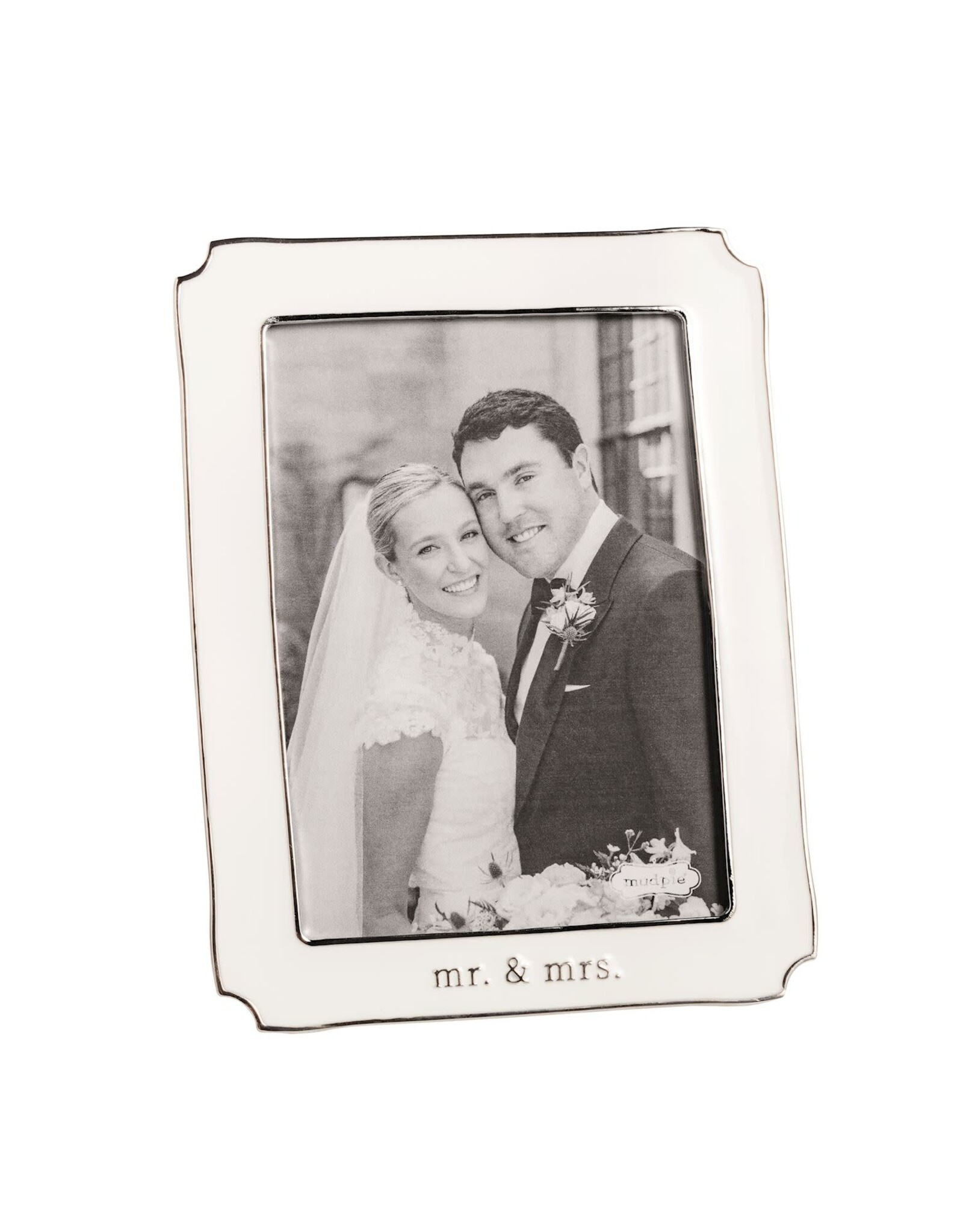 Mud Pie Small Mr. & Mrs. Enamel Frame