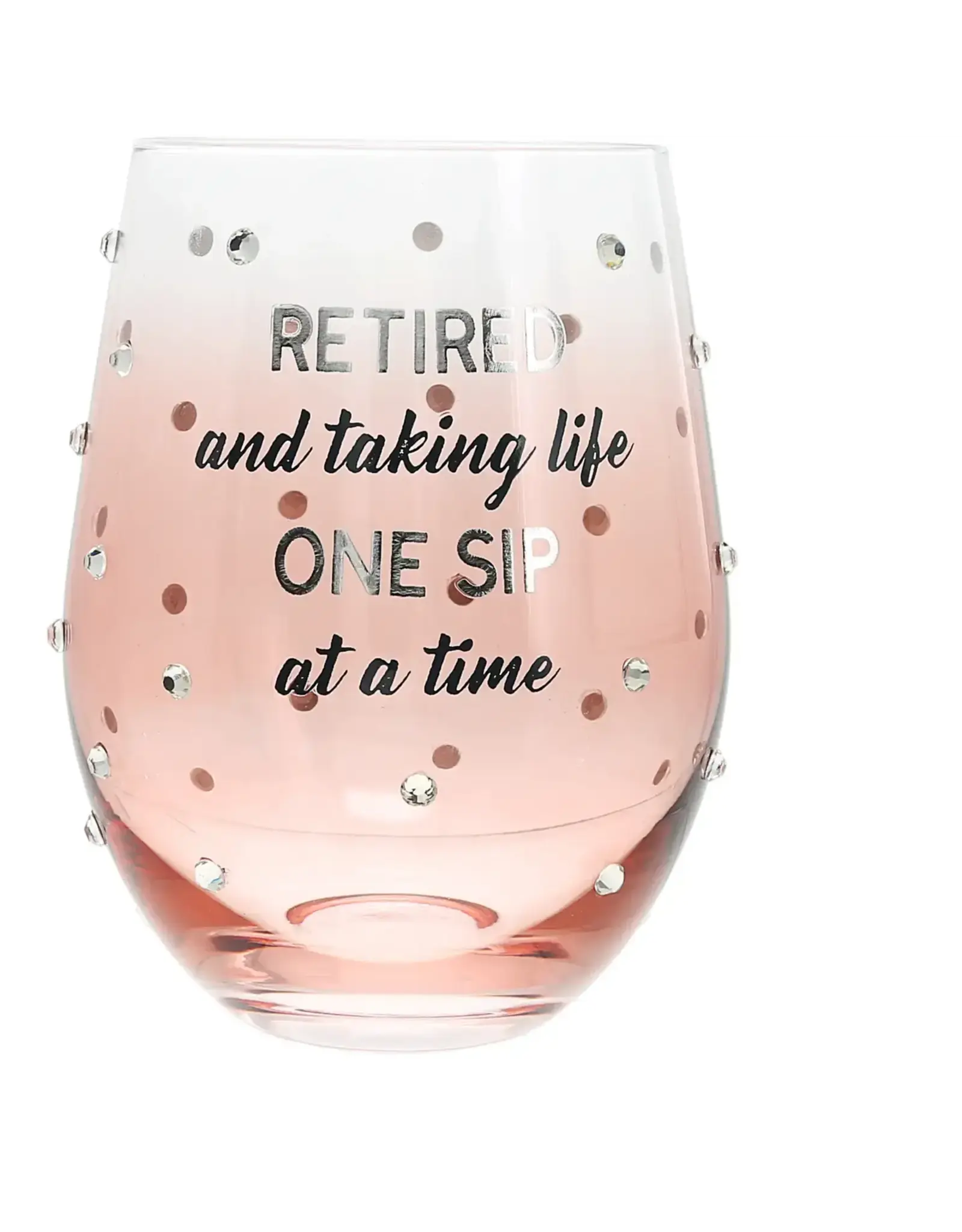 Pavilion/Faire One Sip - Gift Boxed 18 oz Stemless Wine Glass