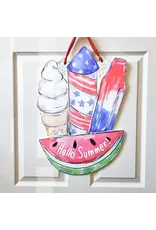 Home Malone Hello Summer Treats Door Hanger