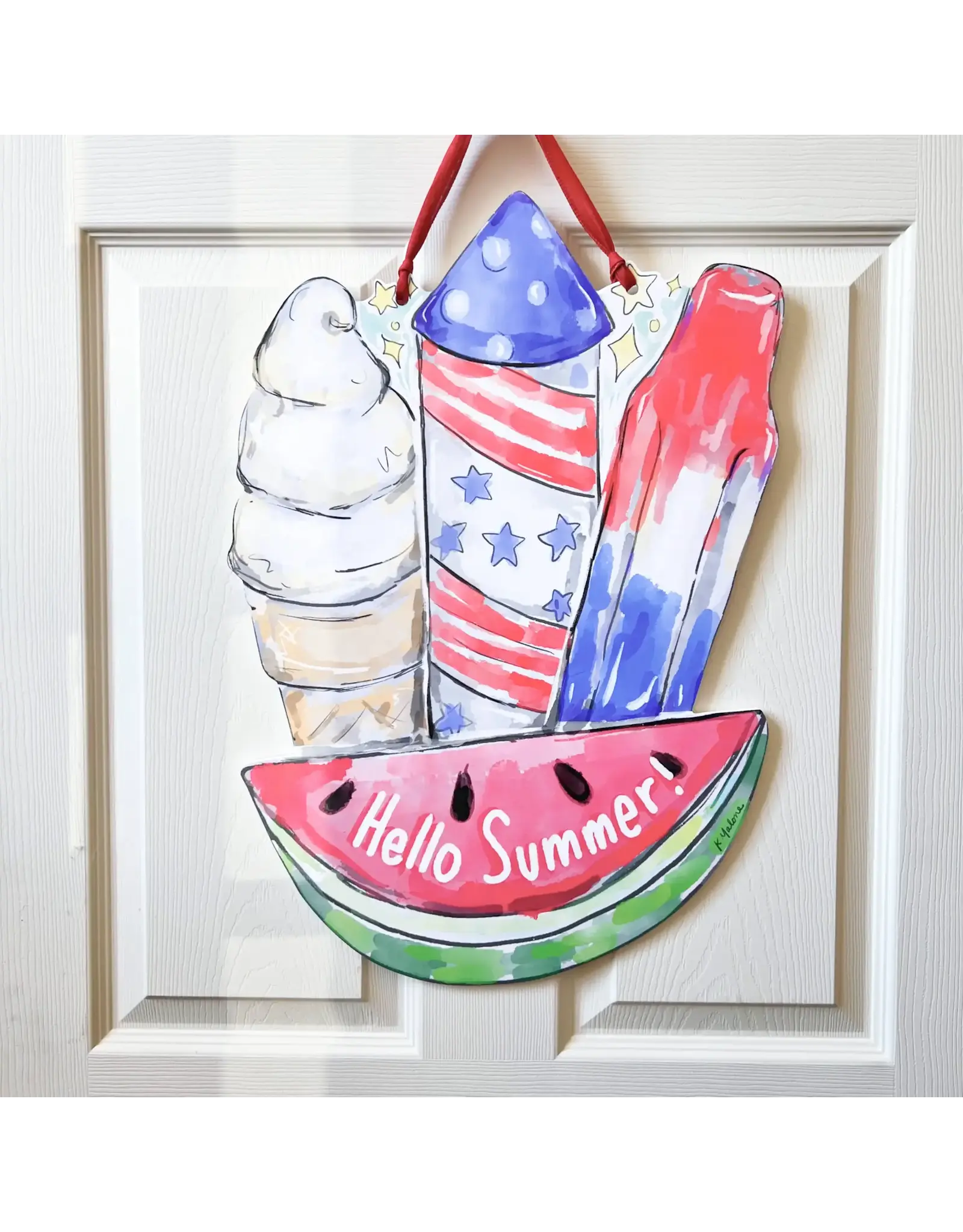 Home Malone Hello Summer Treats Door Hanger