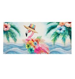Evergreen Enterprises Palm Beach Floral Flamingo Sassafras Switch Mat