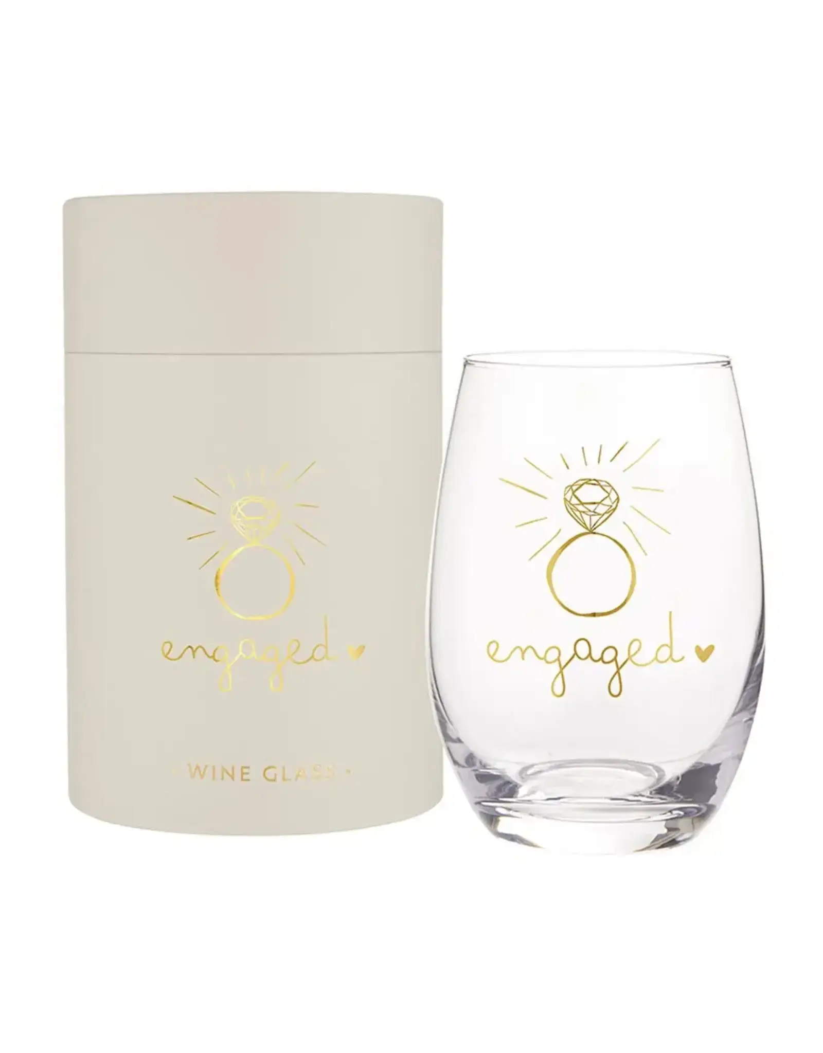 Santa Barbara Design Studio by Creative Brands/Faire Engaged Wine Glass