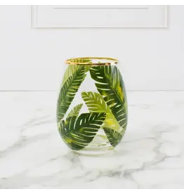 8 Oak Lane/Faire Botanical Leaf Stemless Wine Glass