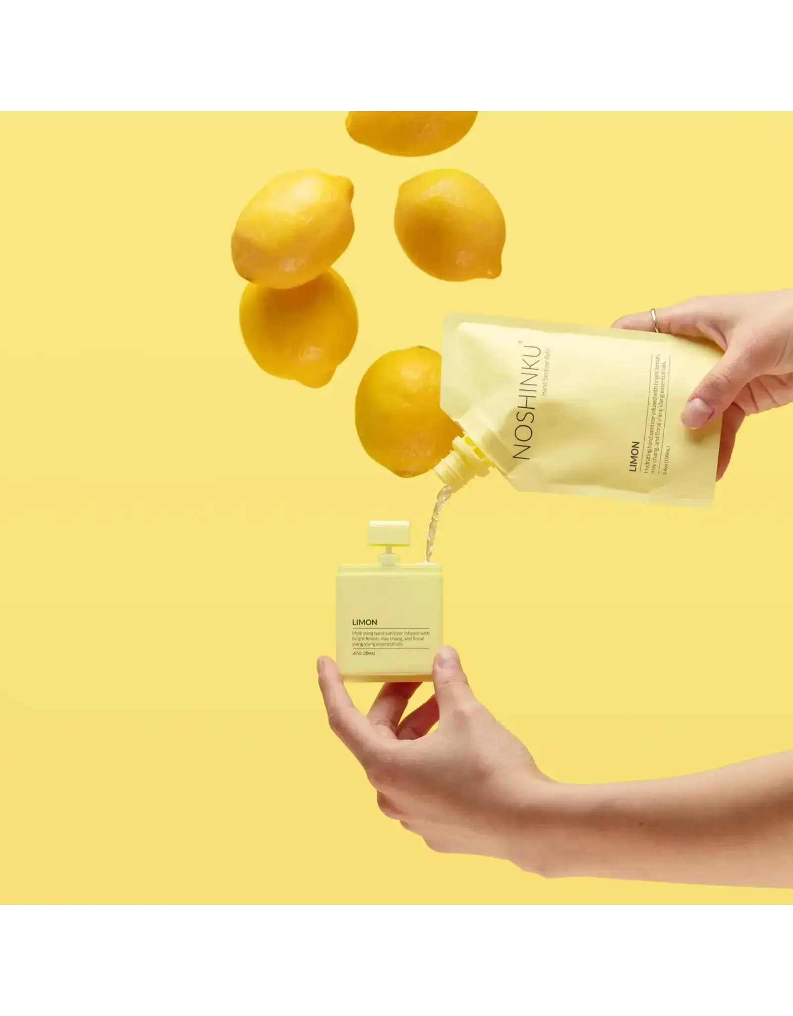 Noshinku/Faire Lemon Ylang-Ylang Hand Moisturizing Sanitizer Refill Pouch