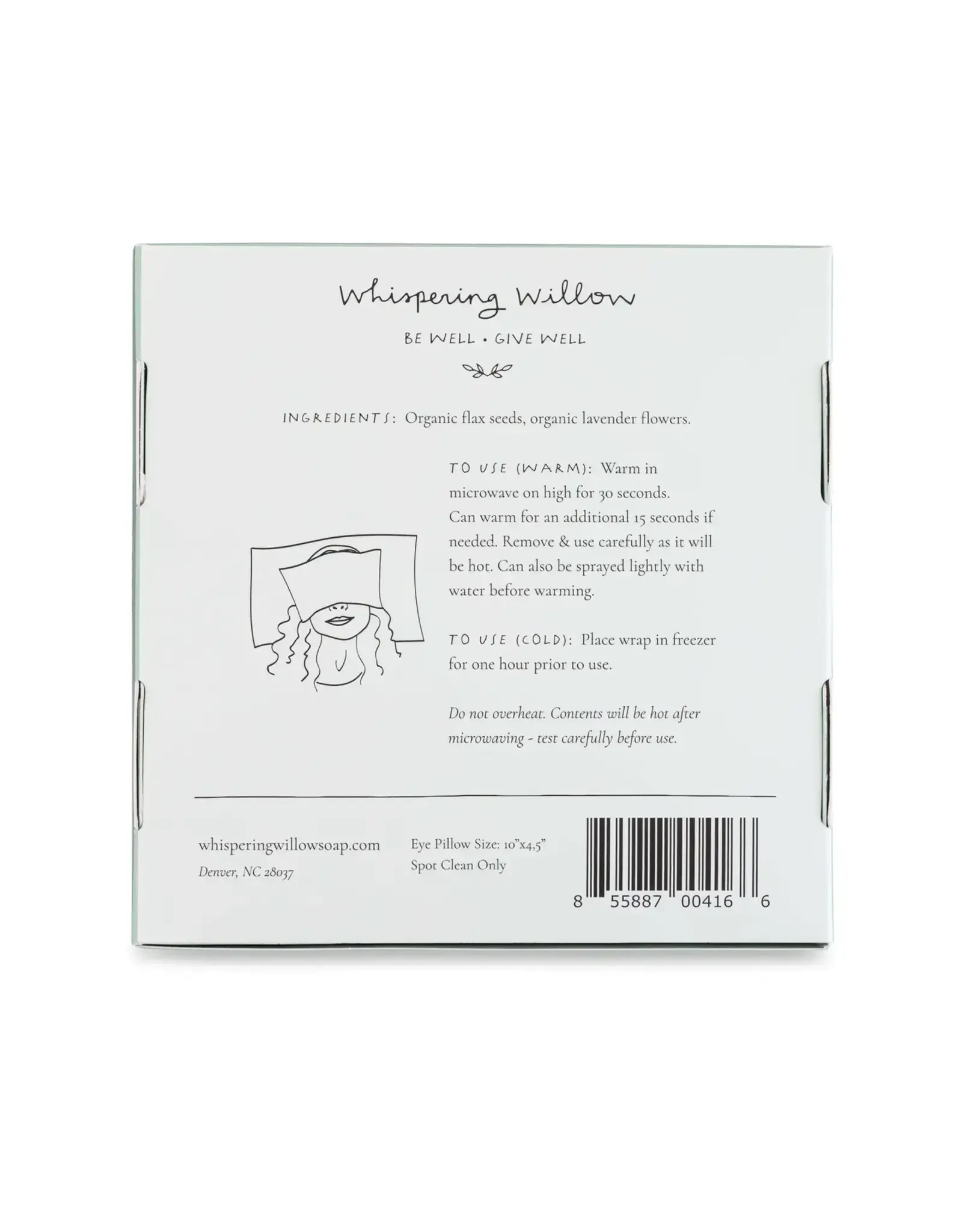 Whispering Willow/Faire Weighted Eye Pillow - Lavender