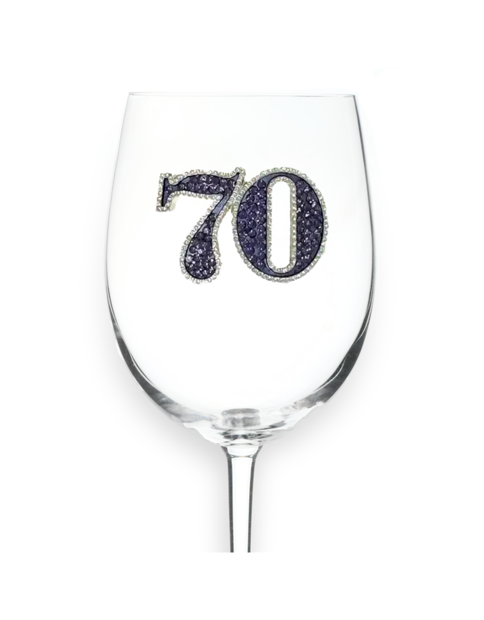 The Queen's Jewels 70th Birthday Stemmed Wine Glass