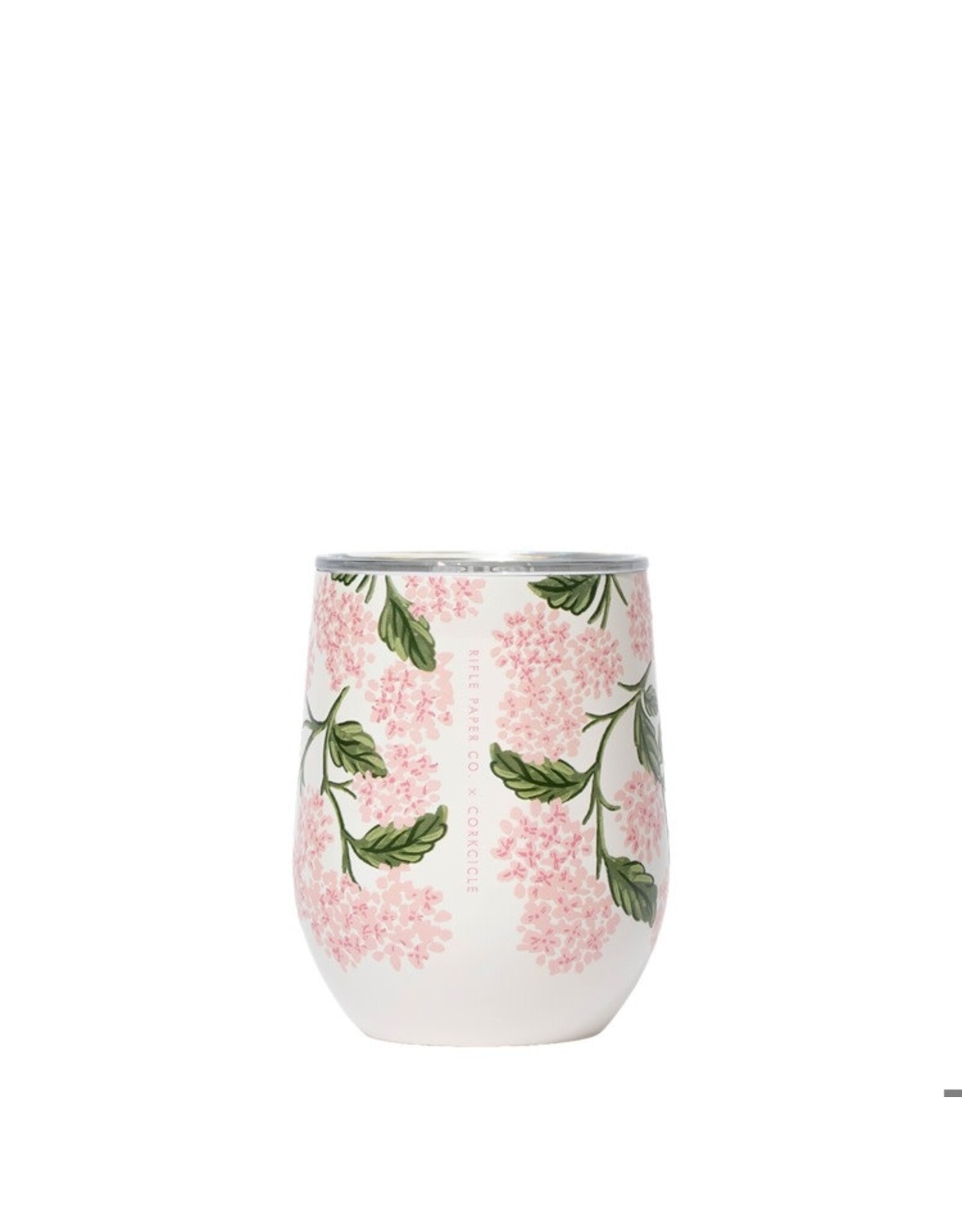 Corkcicle Stemless - 12oz Rifle Paper - Pink Hydrangea