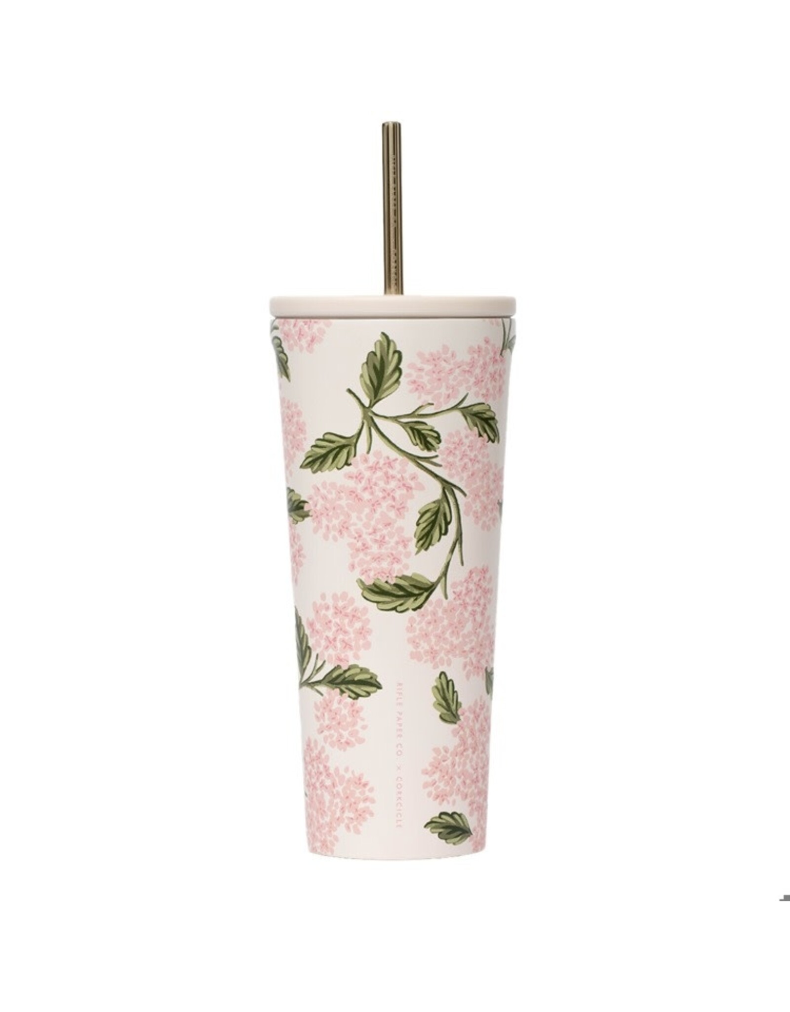 Corkcicle Cold Cup - 24oz Rifle Paper - Pink Hydrangea