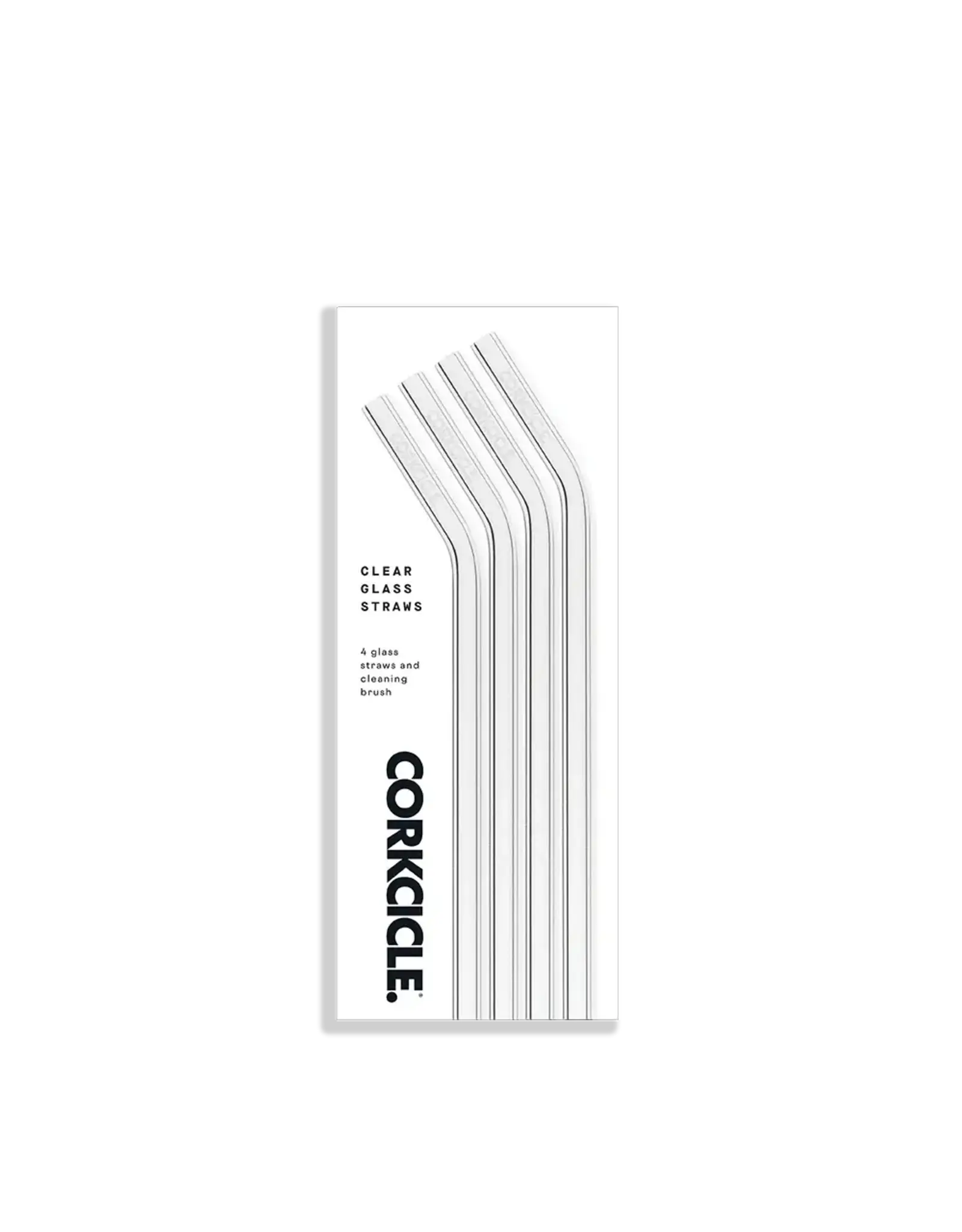 Corkcicle Glass Straw Set - Clear