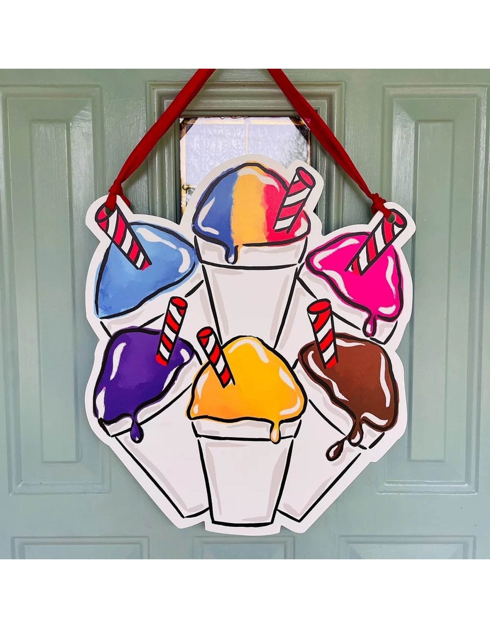 Art By Allie Snowball Door Hanger