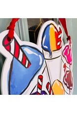 Art By Allie Snowball Door Hanger