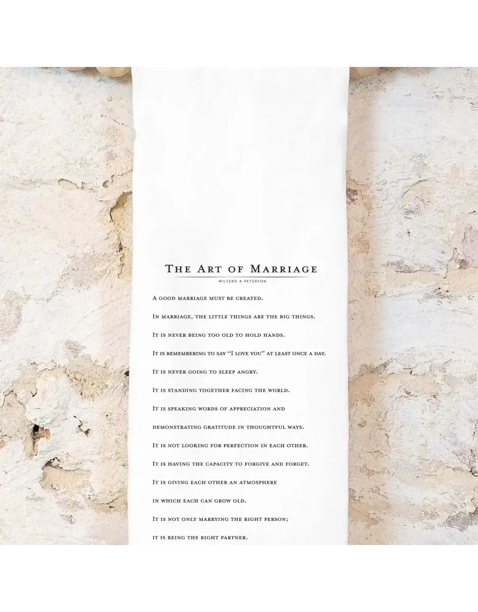 Clairmont And Co Art of Marriage Tea Towel