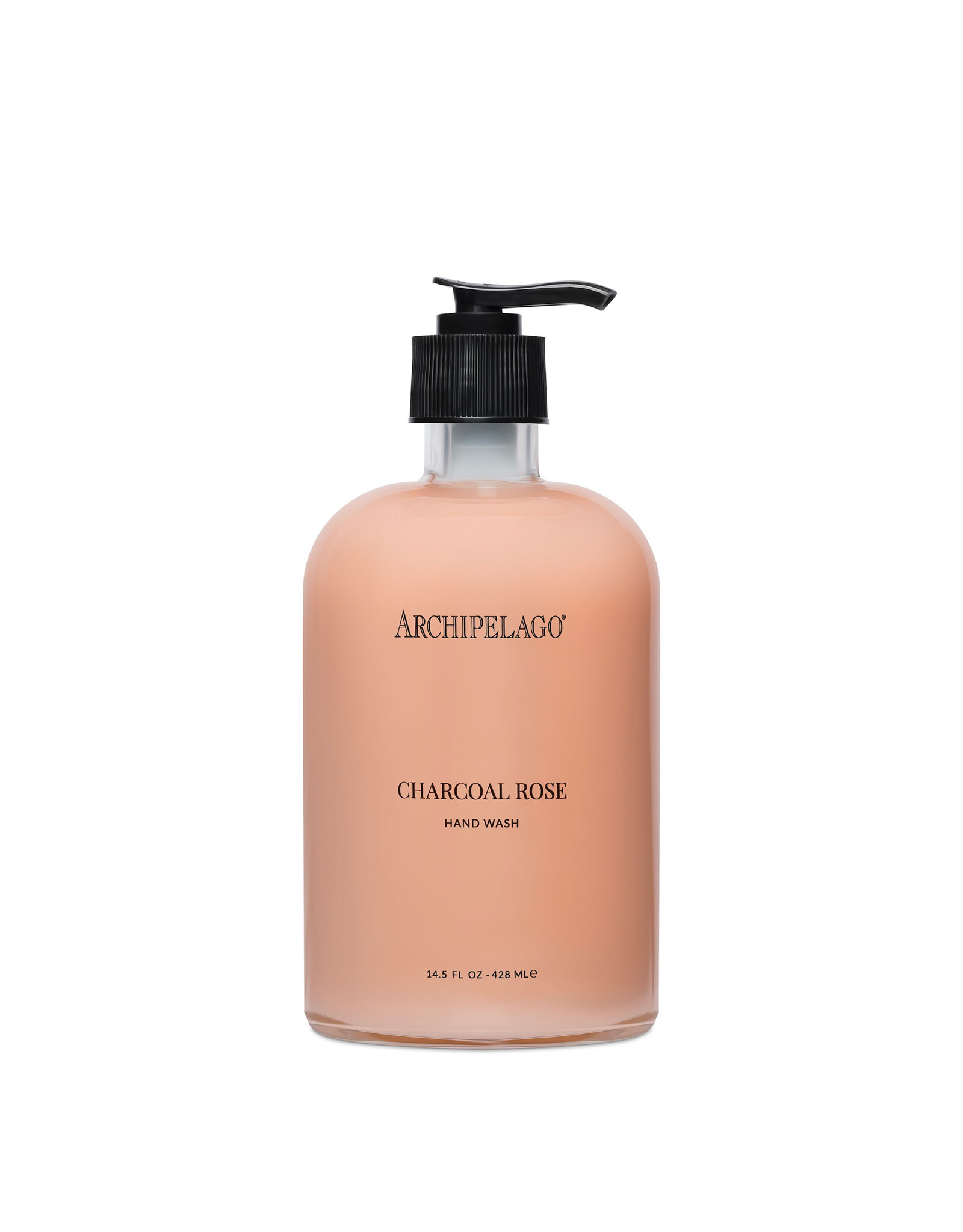 Archipelago Charcoal Rose Glass Hand Wash, 14.5 oz