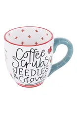 Glory Haus Coffee Scrubs Needles Gloves Mug