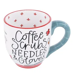 Glory Haus Coffee Scrubs Needles Gloves Mug