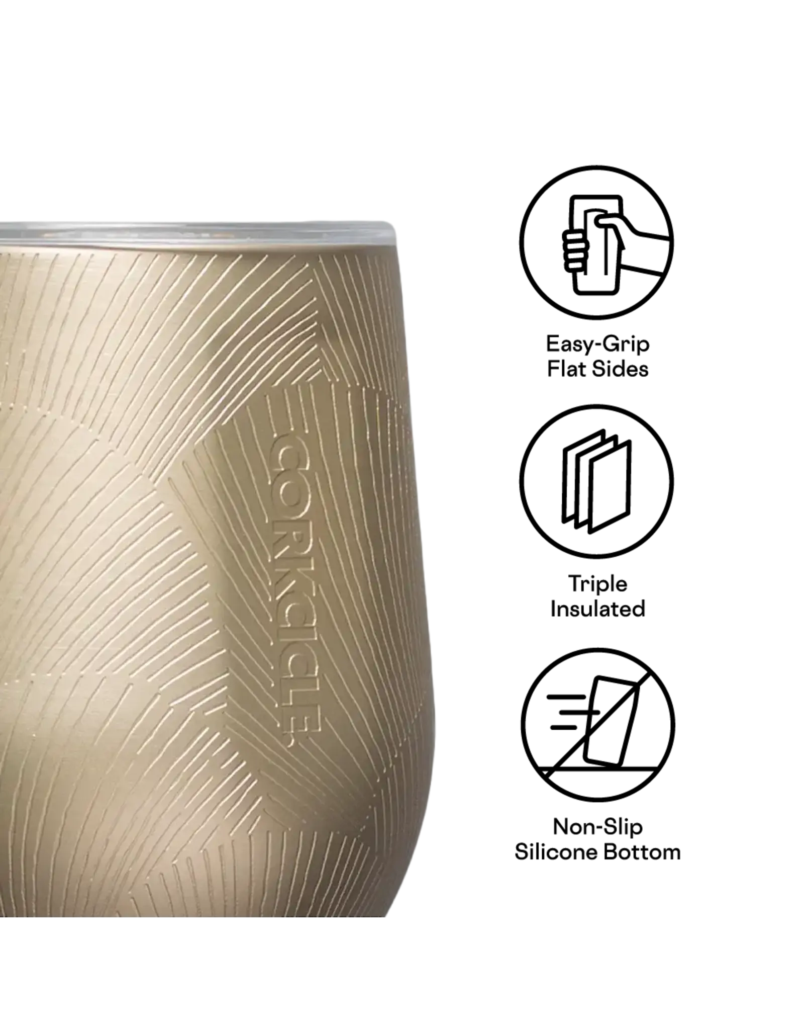 Corkcicle Stemless - 12oz Canopy Grove