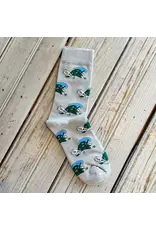 NOLA Mercantiles/Faire Tulane Angry Wave Sock-Grey
