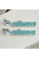 NOLA Mercantiles/Faire Tulane Mono Roll Wave Earring
