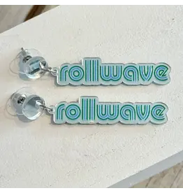NOLA Mercantiles/Faire Tulane Mono Roll Wave Earring