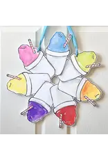Home Malone Sno-Ball Wreath Door Hanger
